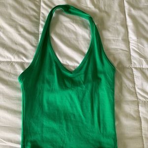 Green Halter Top